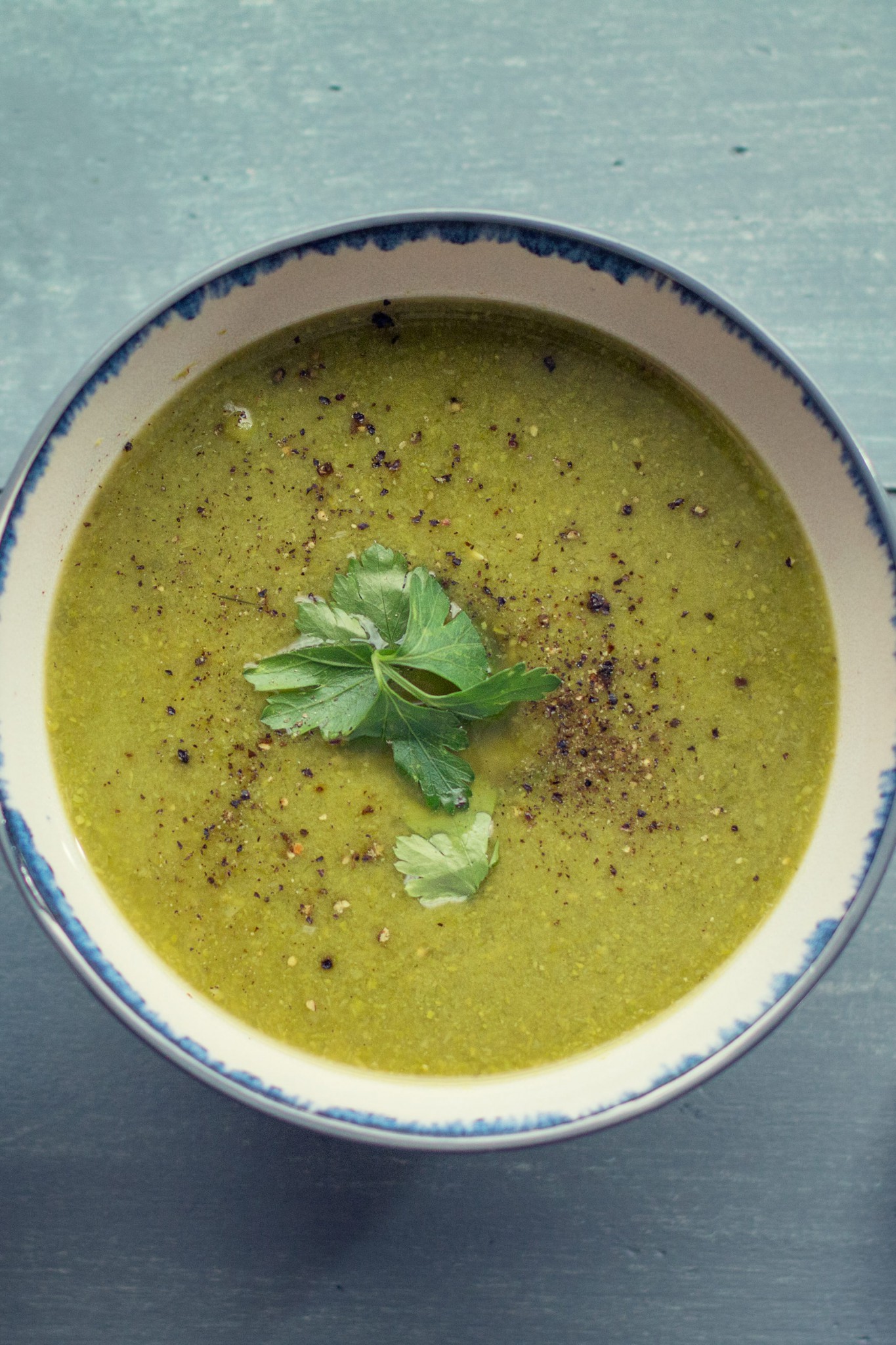 asparagus pea soup pin