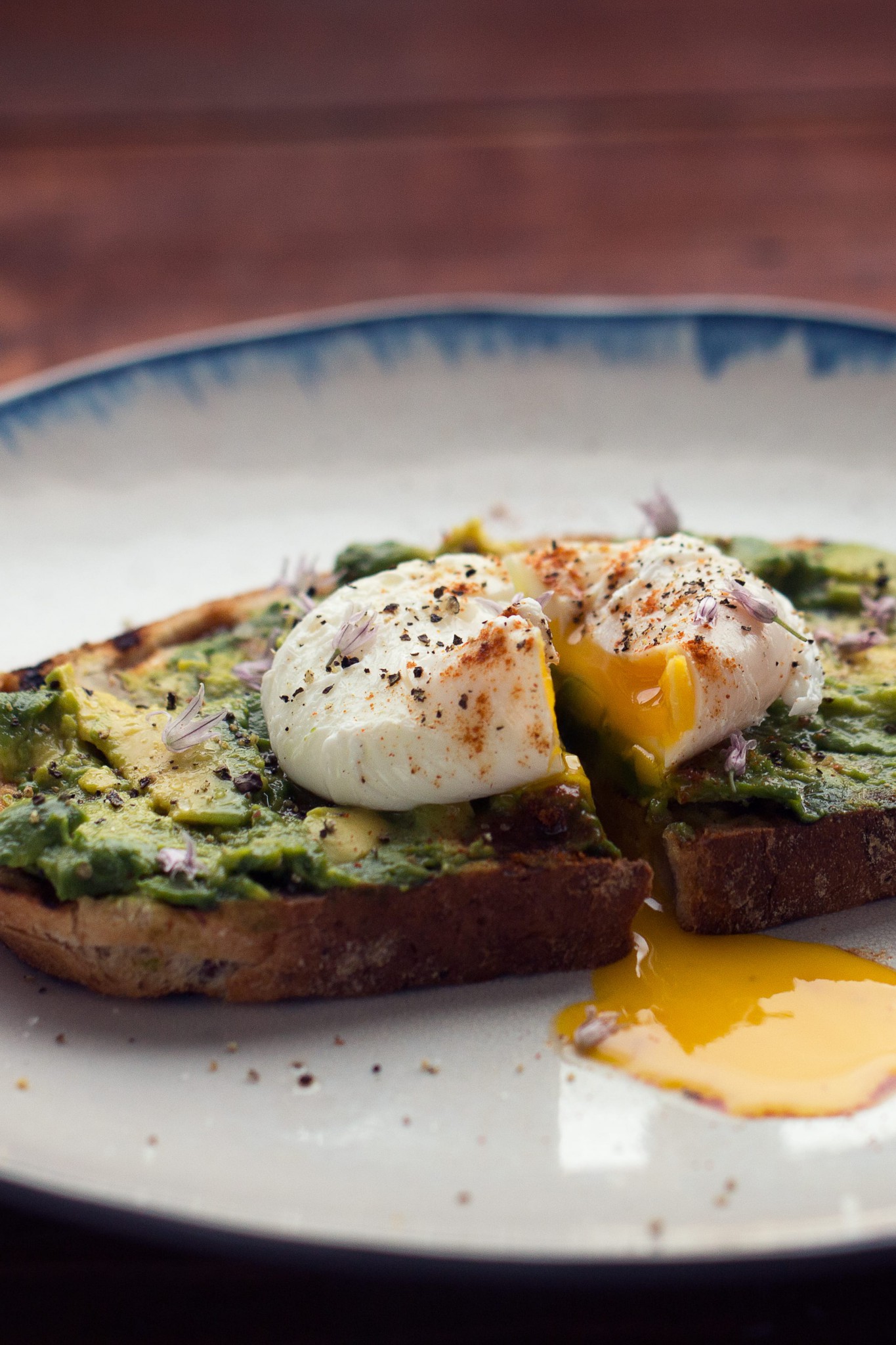 avocado toast poached egg pin